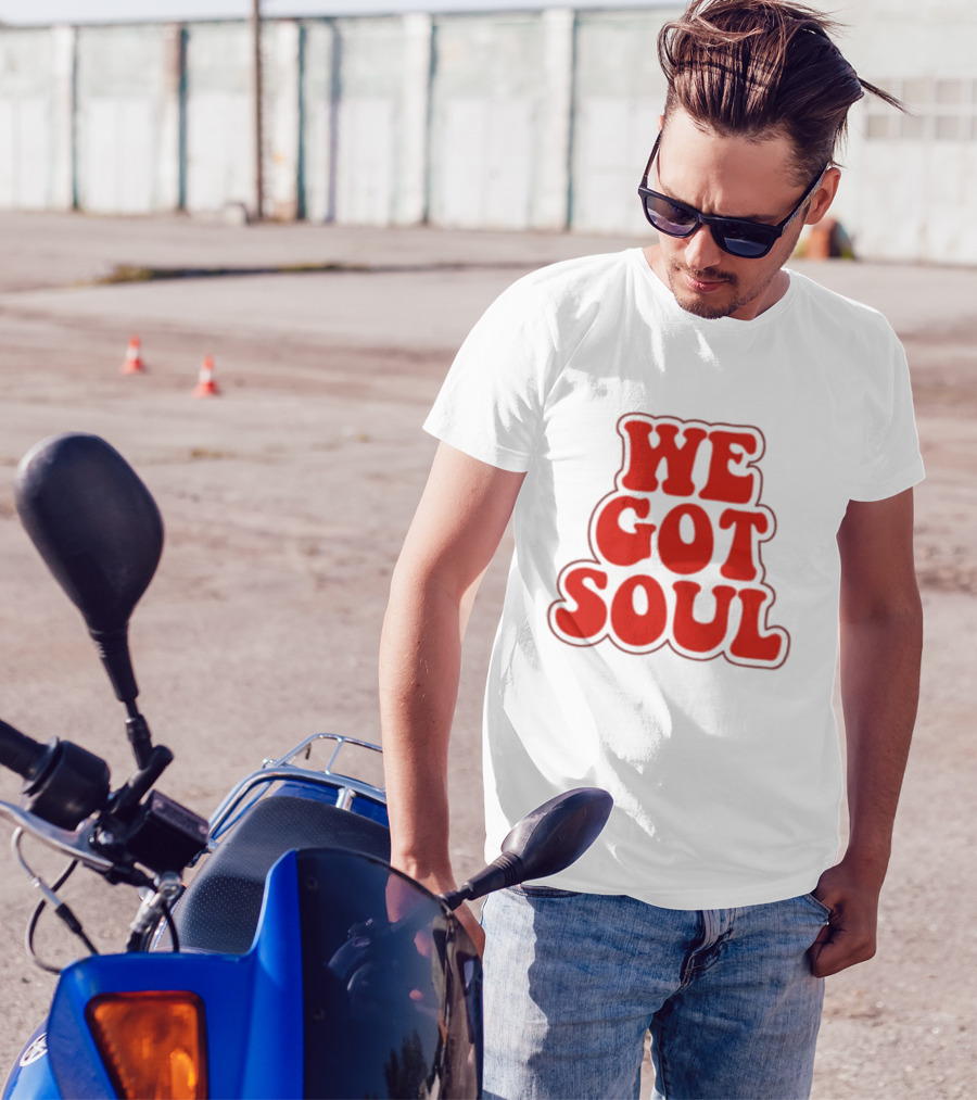 Burna Boy We Got Soul Retro Red Text Style T-Shirt