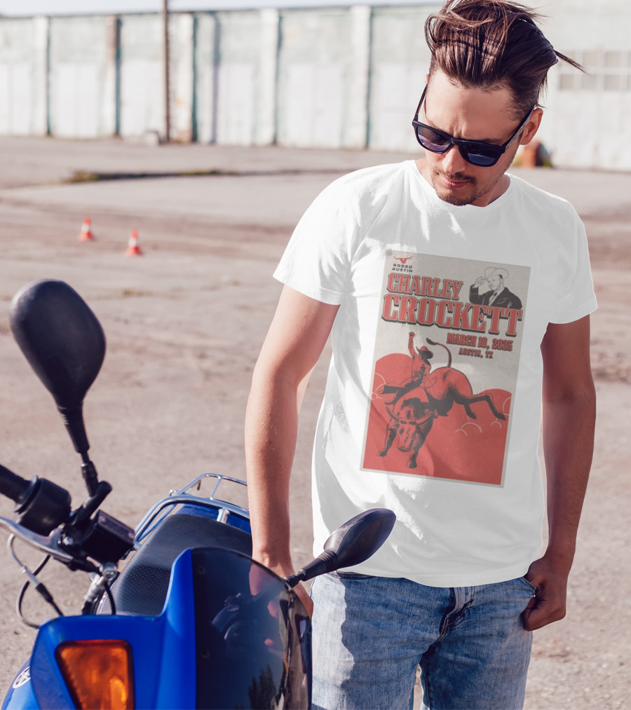 Charley Crockett March 18 2025 Rodeo Austin TX T-Shirt