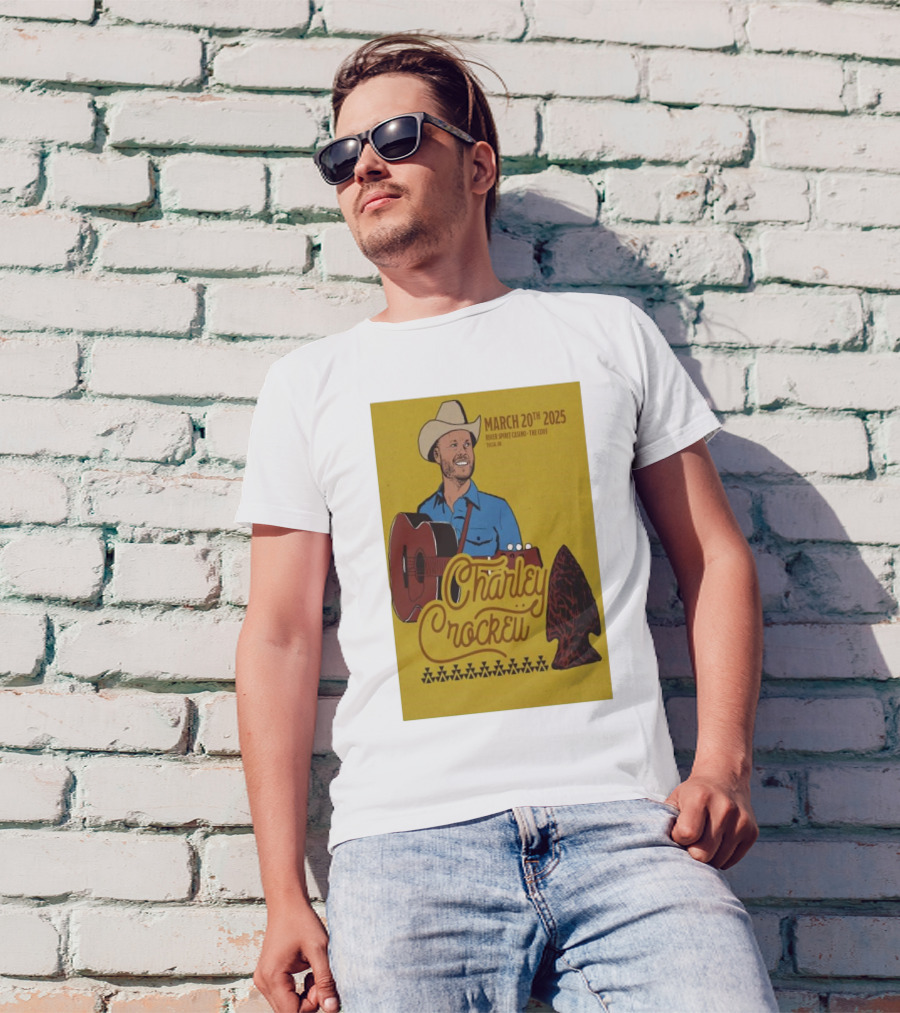 Charley Crockett March 20th 2025 River Spirit Casino The Cove Tulsa OK T-Shirt