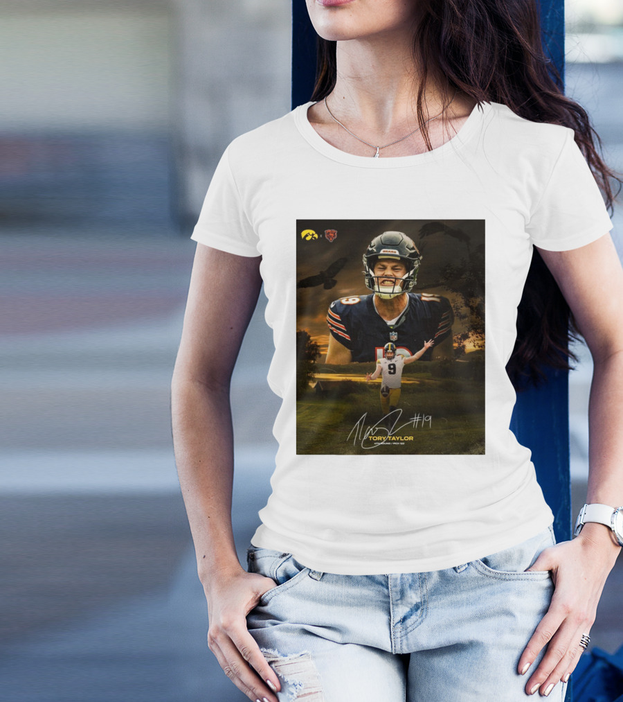 Tory Taylor #19 Chicago Bears 4th Round Pick 122 Iowa City To Windy City T-Shirt