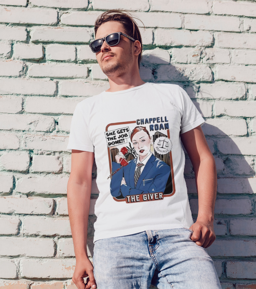 Chappell Roan The Giver Blue Suit Red Rose T-Shirt