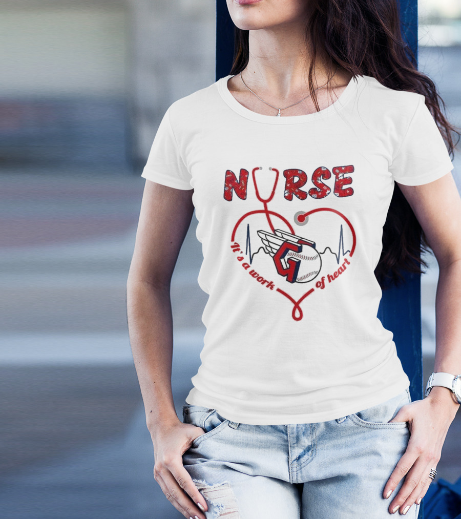 Cleveland Guardians Nurse Appreciation 2025 Worth Of Heart T-Shirt