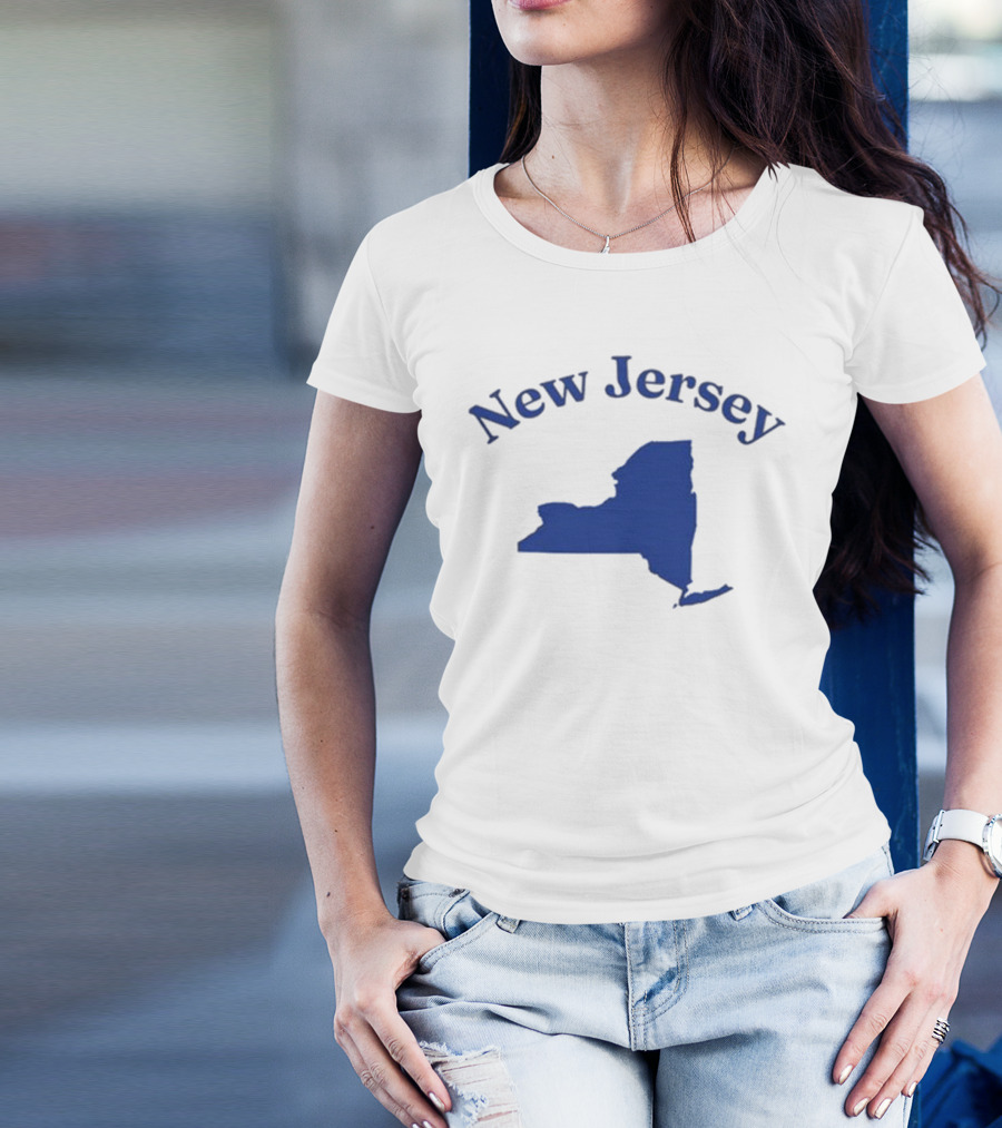 New Jersey Clickhole Map Of New York T-Shirt