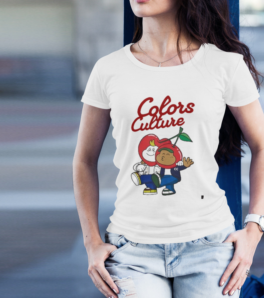 Colors Culture Chubby And Friends Cherry Head Graphic T-Shirt