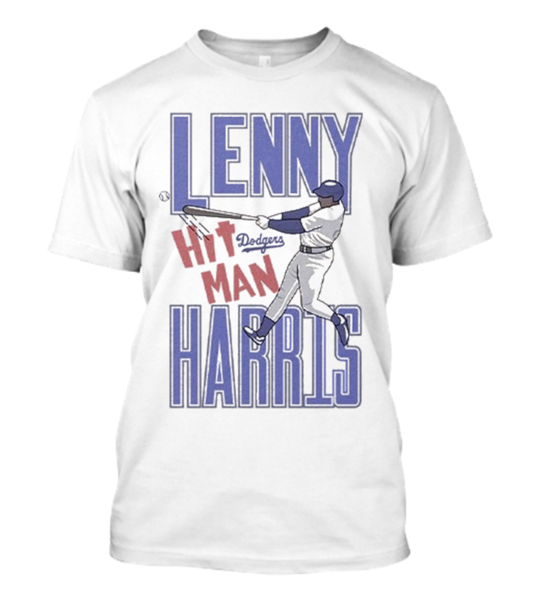 Lenny Harris Dodgers Hit Man Retro Baseball T-Shirt