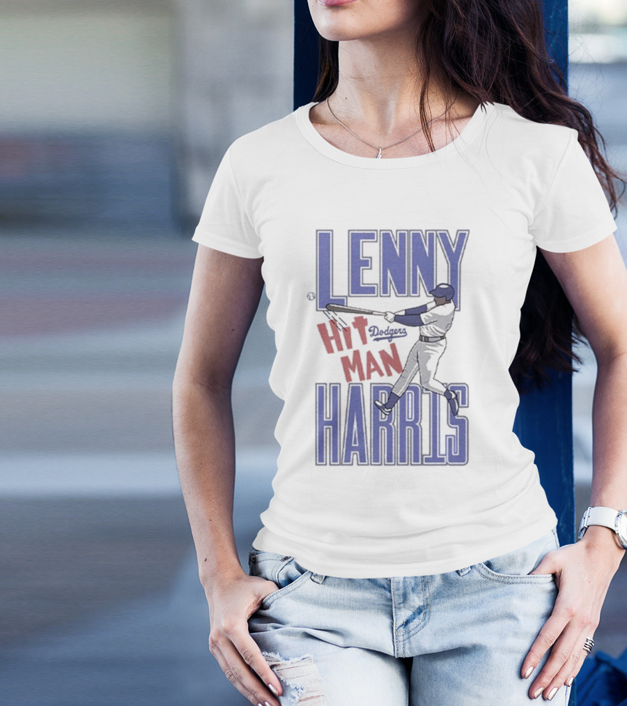 Lenny Harris Dodgers Hit Man Retro Baseball T-Shirt