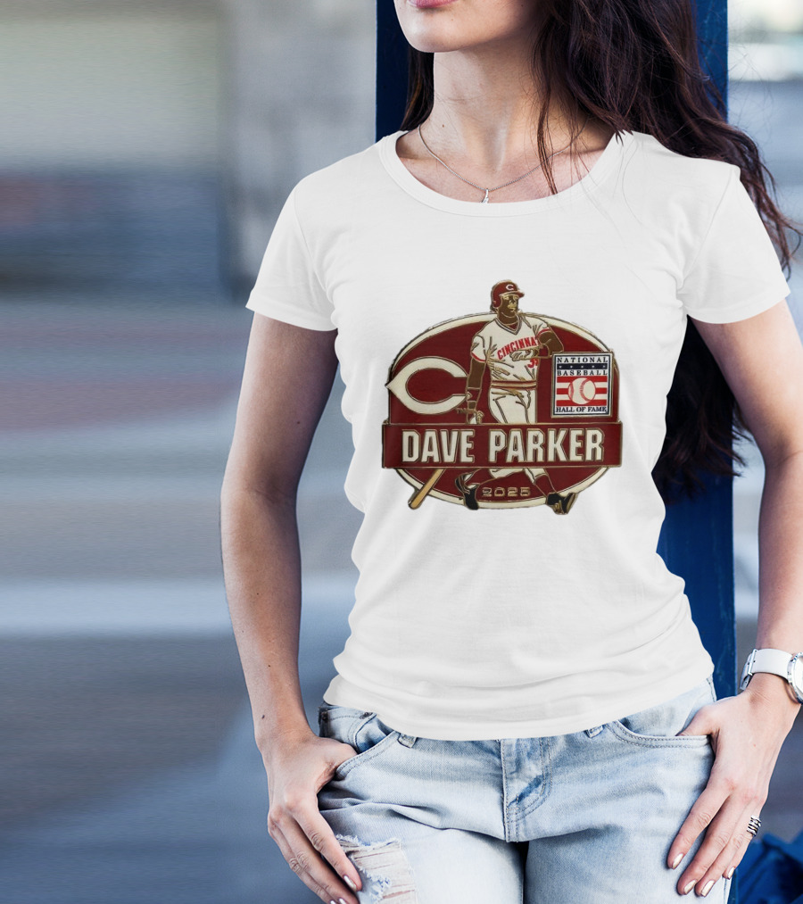 Dave Parker Cincinnati Reds National Baseball Hall Of Fame 2025 Collector’s T-Shirt