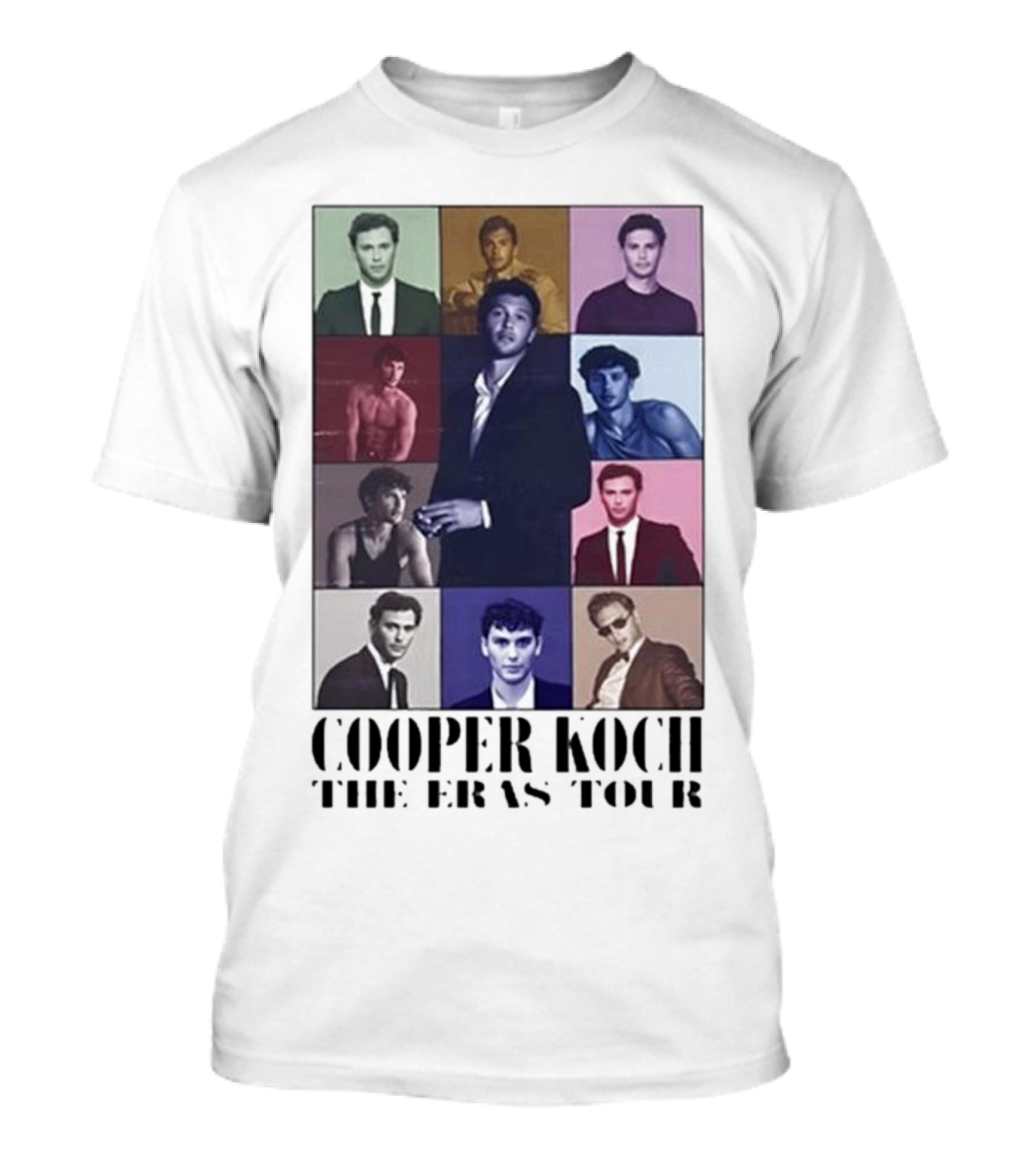 Cooper Koch The Eras Tour Multicolor Portrait Collage T-Shirt