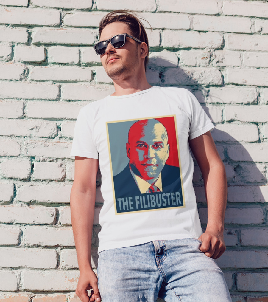 Cory Booker The Filibuster Vintage Style T-Shirt