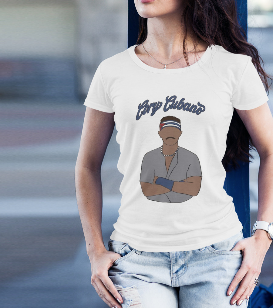 Cory Cubano Stylized Illustration With Headband And Necklace T-Shirt