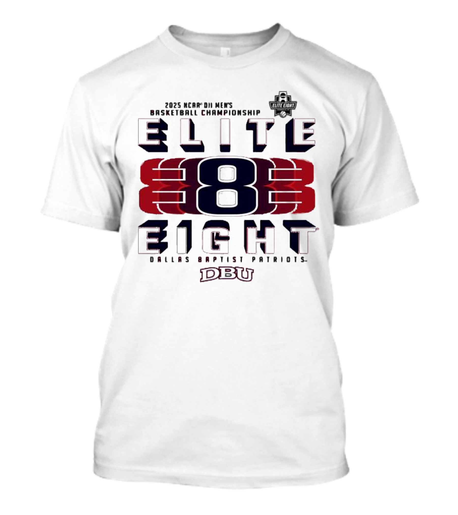 The New Elite Eight 8 DBU Men's Basketball Championship 2025 T-Shirt
