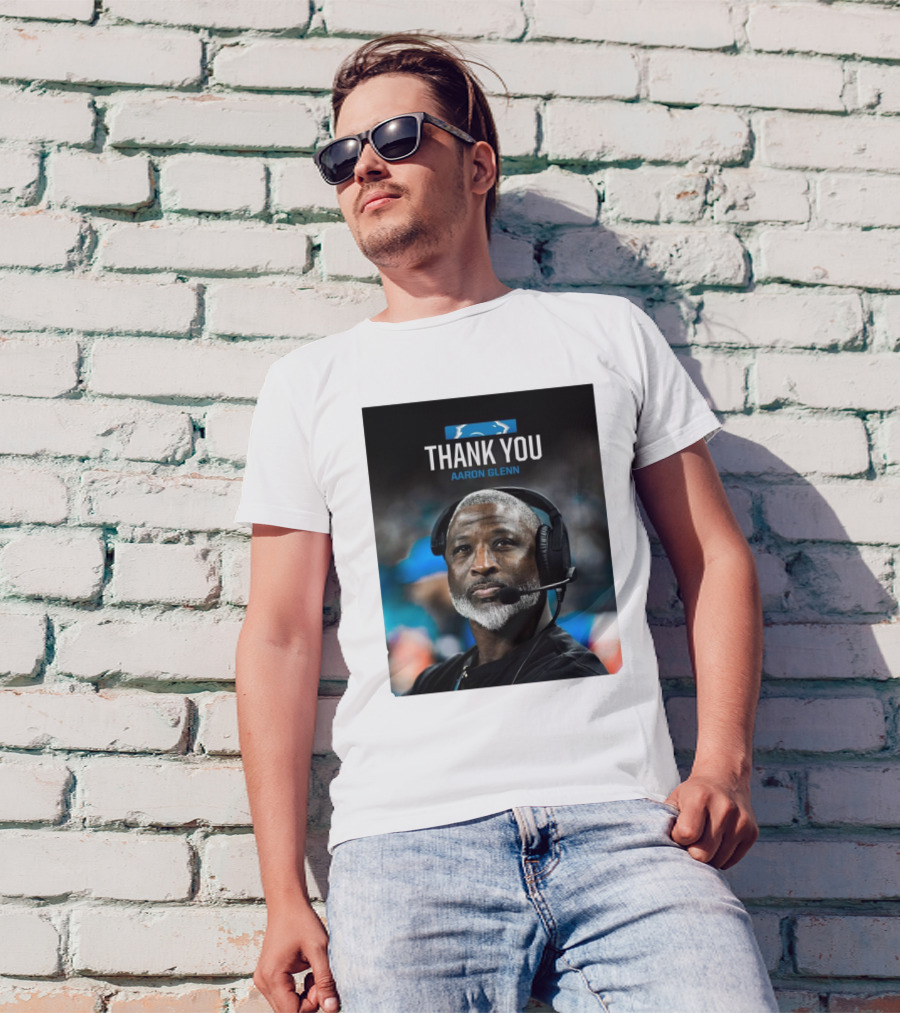 Thank You Aaron Glenn Detroit Lions Coach T-Shirt
