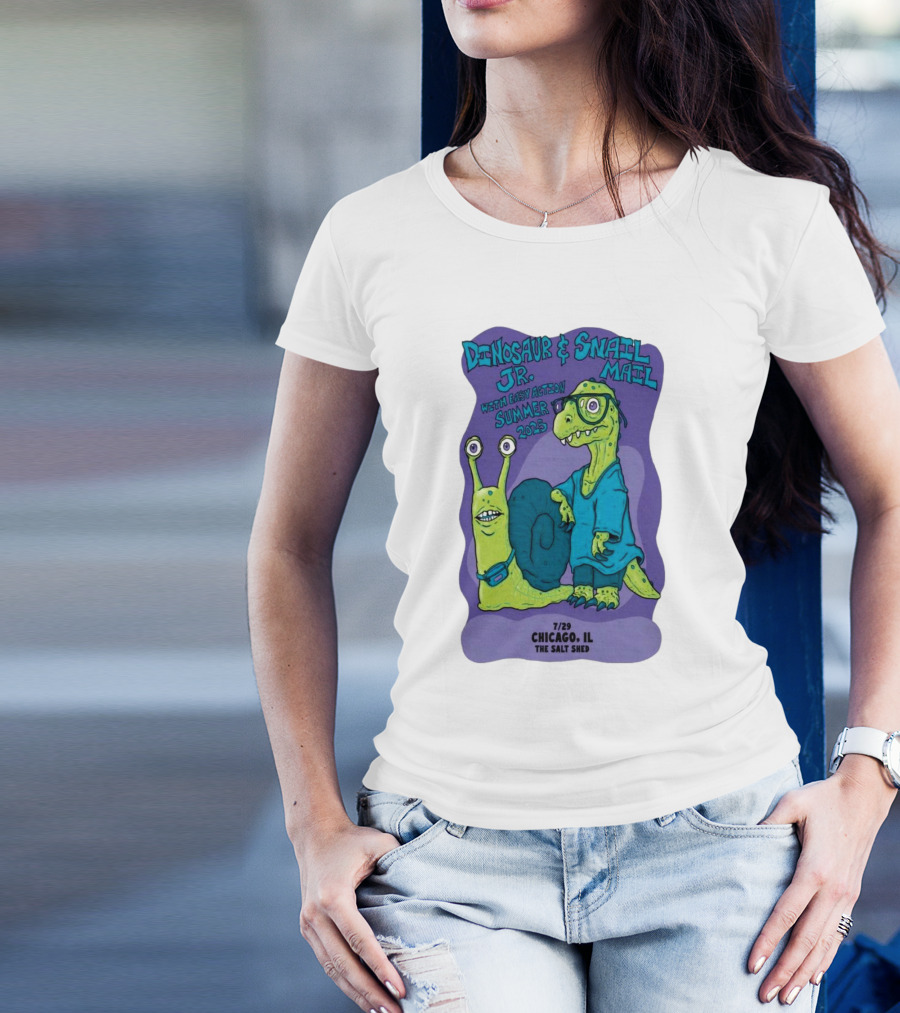 Dinosaur Jr. Snail Mail Summer 2025 Chicago IL The Salt Shed T-Shirt