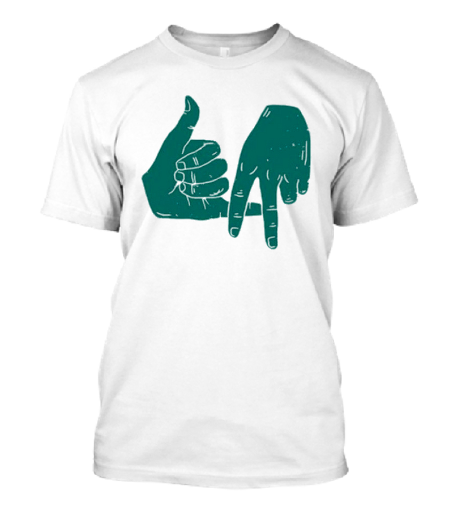 Dirty Coast Los Angeles Hand Gesture Symbol T-Shirt