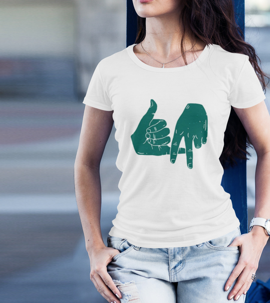 Dirty Coast Los Angeles Hand Gesture Symbol T-Shirt
