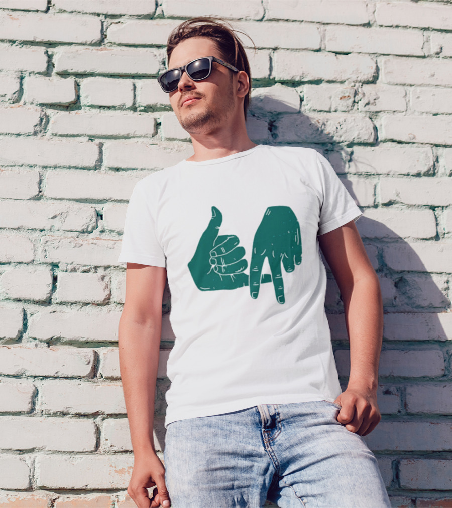 Dirty Coast Los Angeles Hand Gesture Symbol T-Shirt
