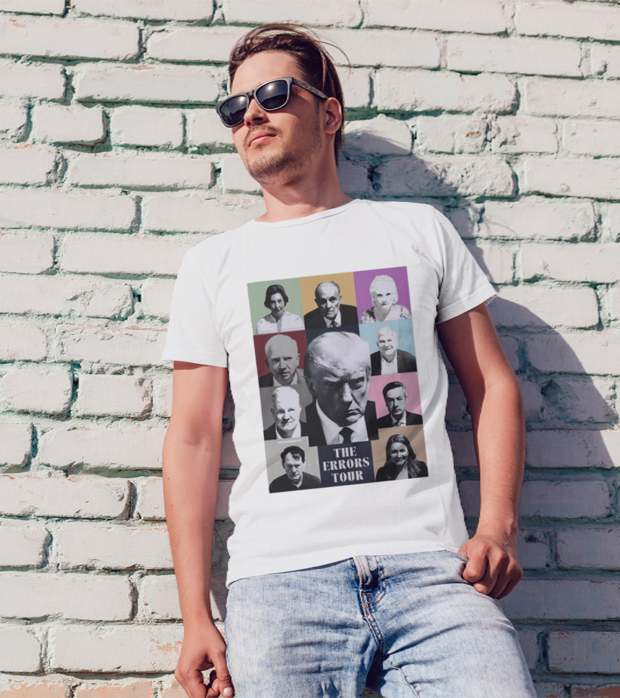 Donald Trump Shot The Errors Tour Nine Portraits Multicolor Background T-Shirt