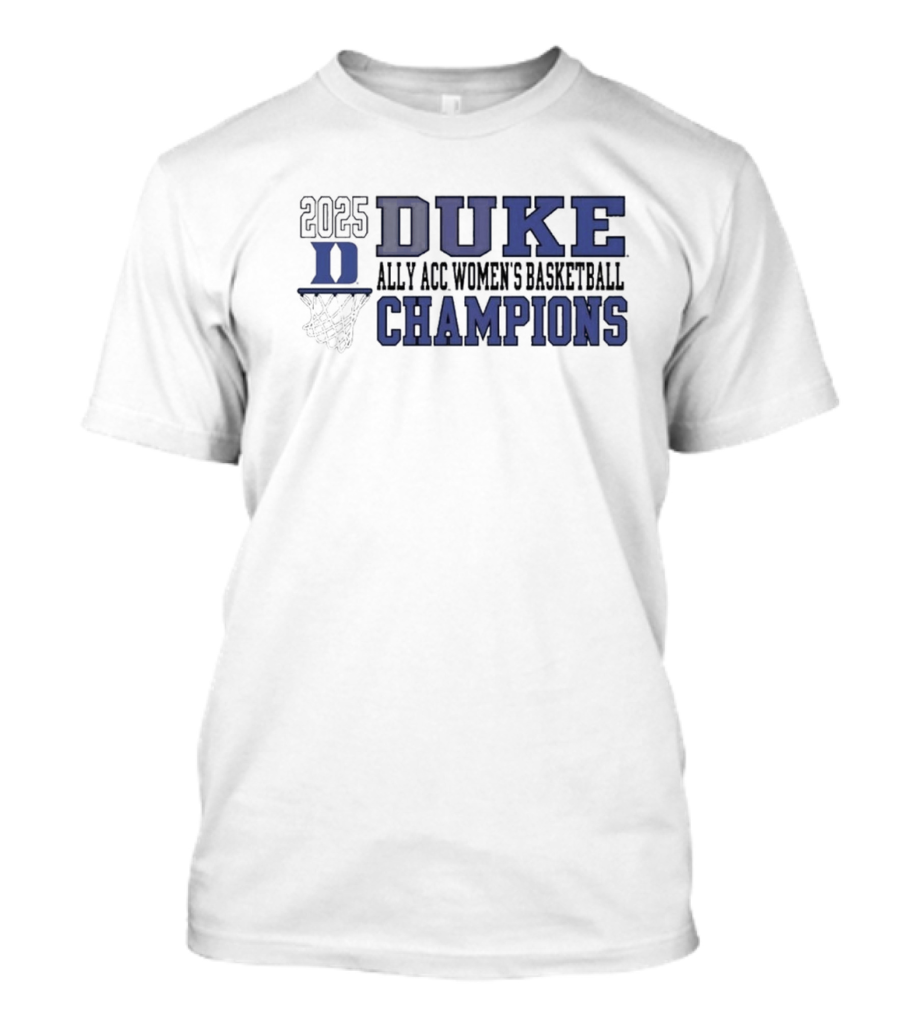 2025 Duke ACC Champions Women's Basketball T-Shirt