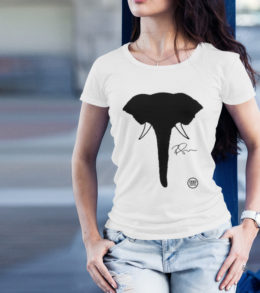 Ricky Gervais Elephant Silhouette T-Shirt