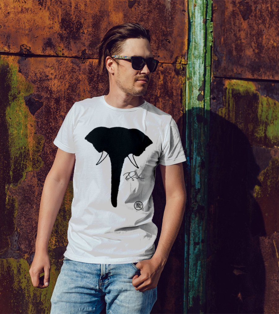 Ricky Gervais Elephant Silhouette T-Shirt