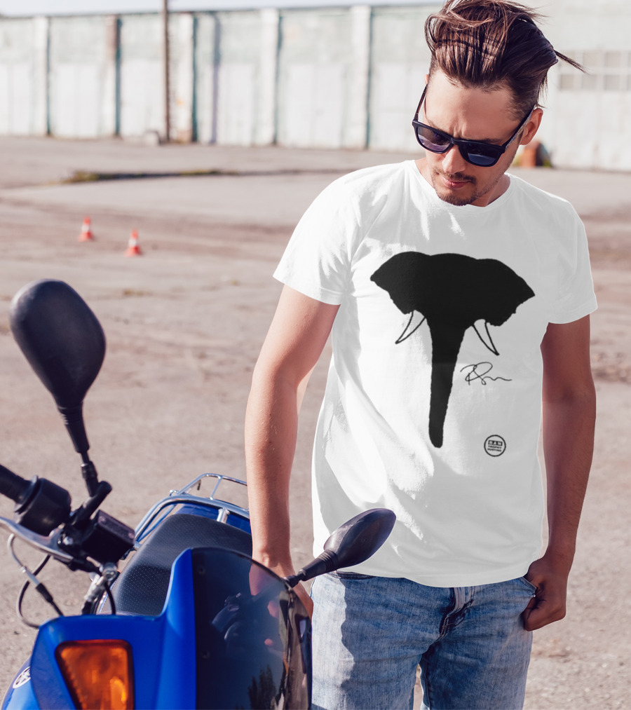 Ricky Gervais Elephant Silhouette T-Shirt