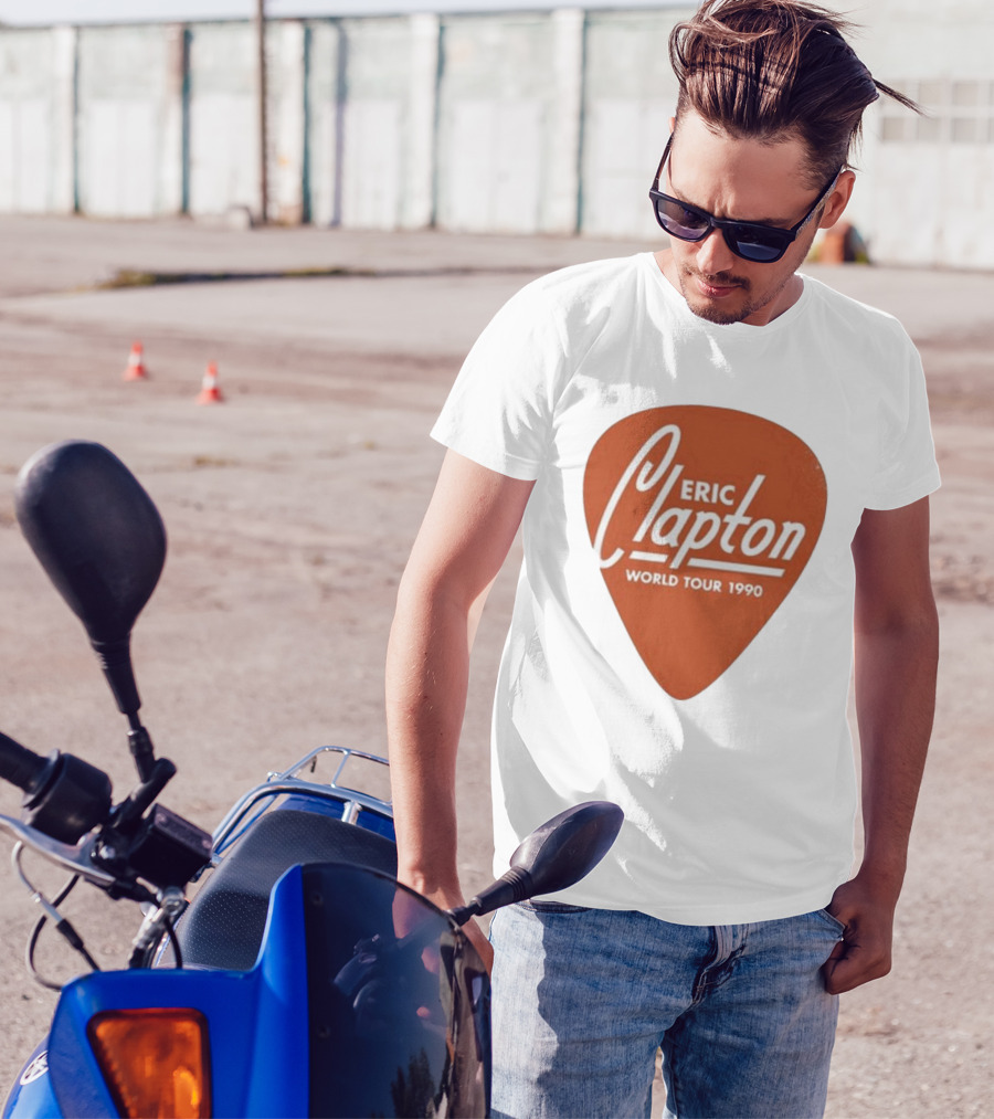 Eric Clapton World Tour 1990 Guitar Pick T-Shirt