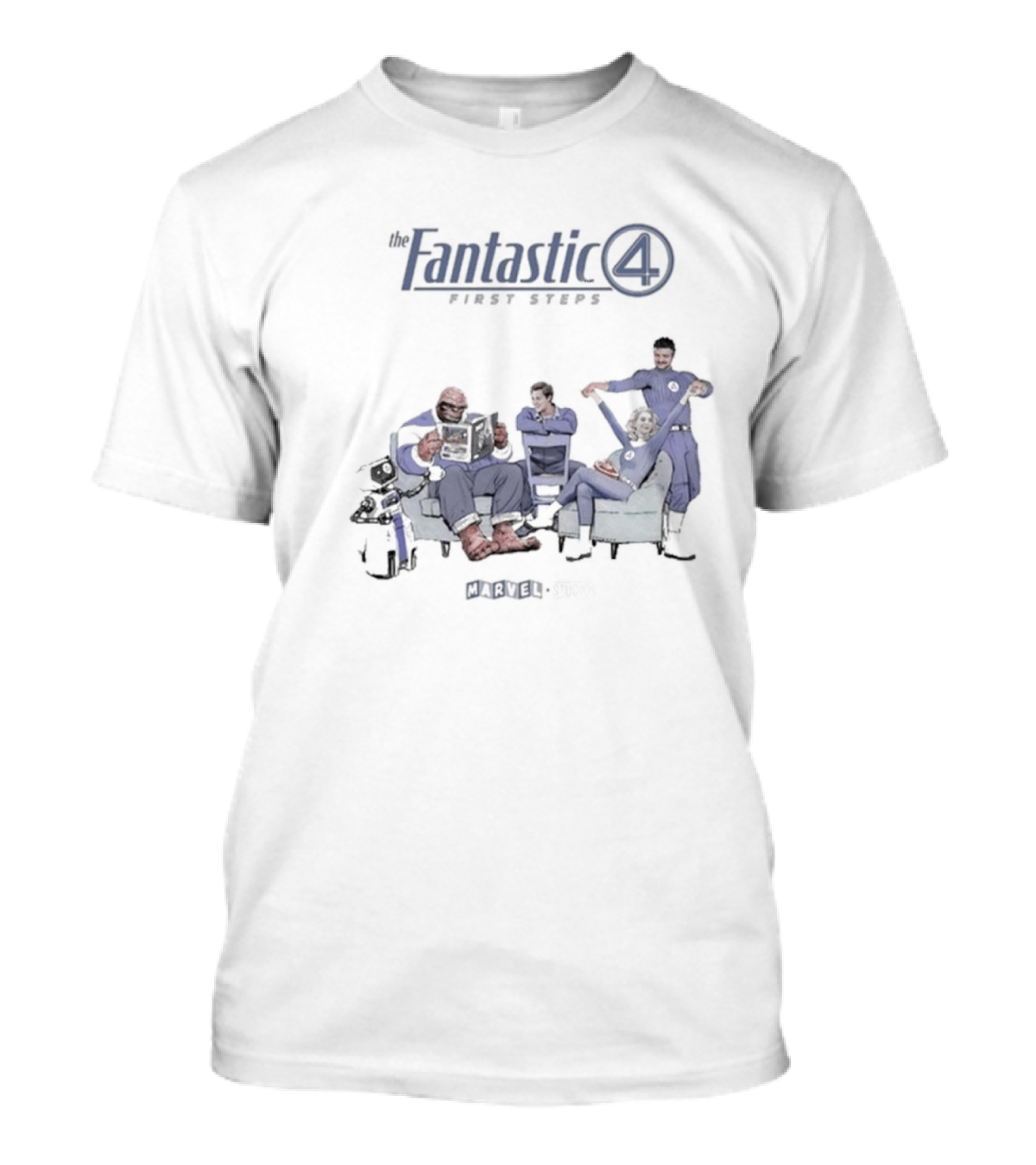 Fantastic Four Marvel Studios Baby Steps Pixar Character Mashup T-Shirt