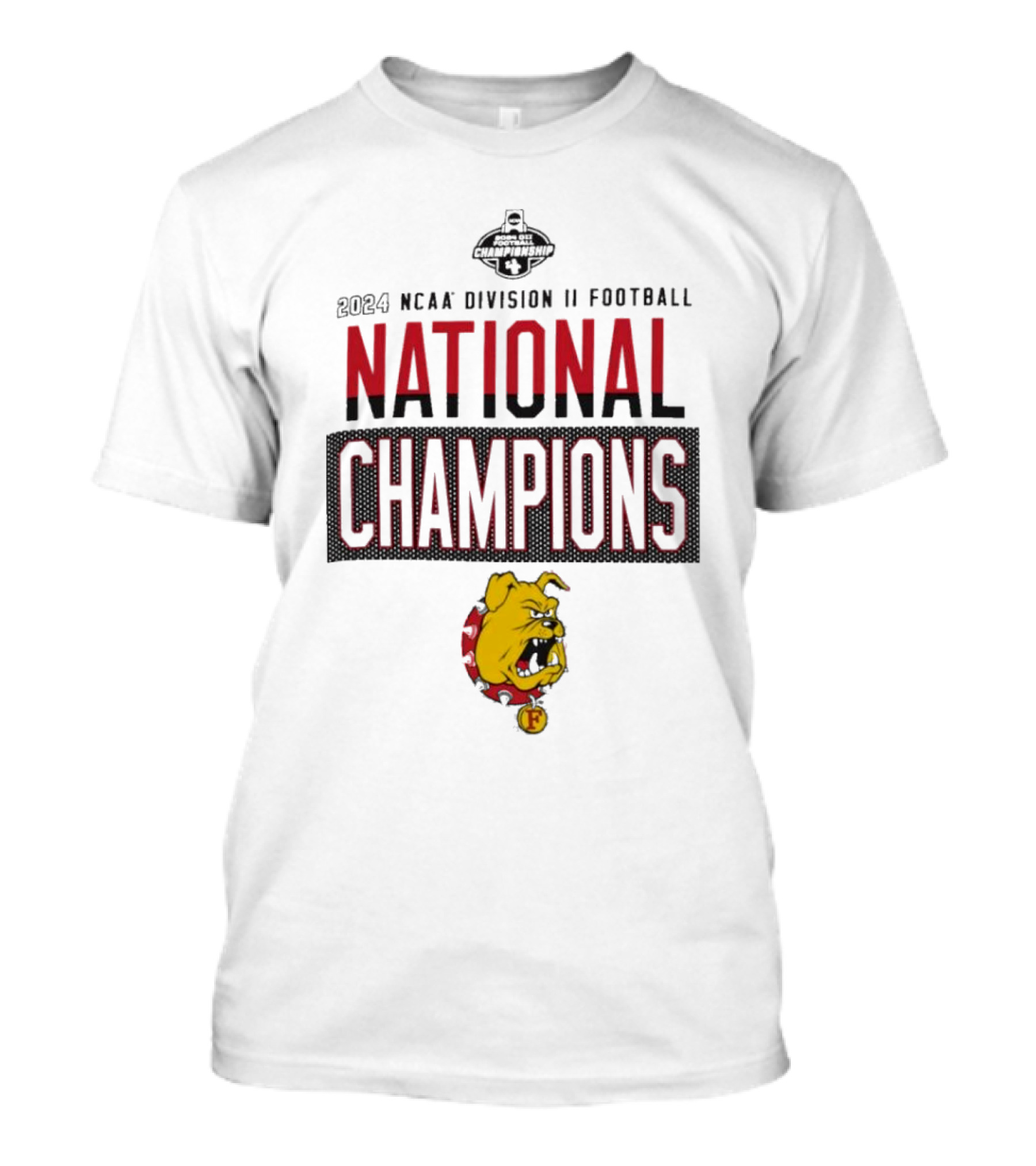 2024 NCAA Division II Football National Champions Ferris State Bulldogs T-Shirt