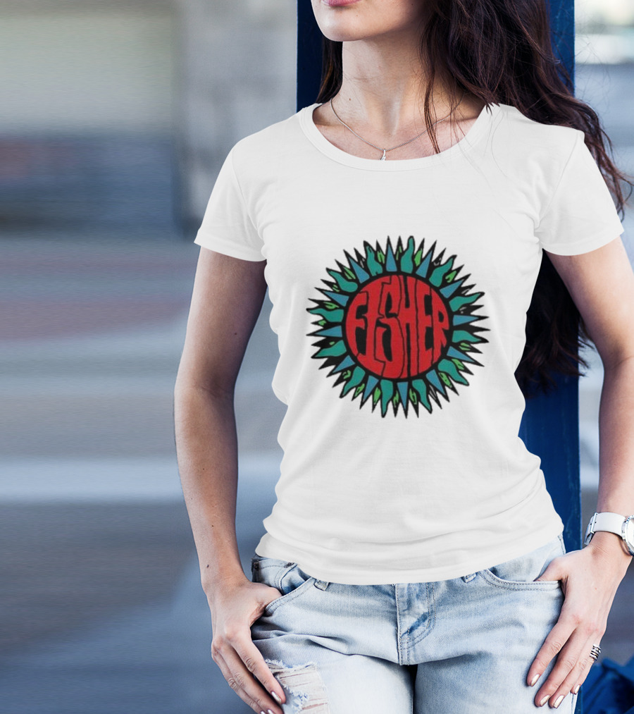 Fisher Sunburst Soak Up The Sun Colorful Vibes T-Shirt