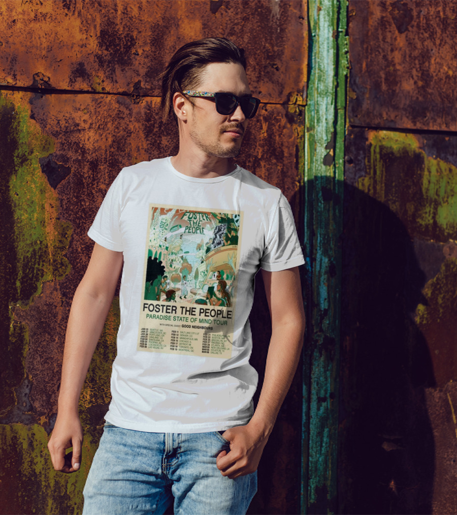 Foster The People Paradise State Of Mind Tour 2025 With Special Guest Good Neighbours T-Shirt