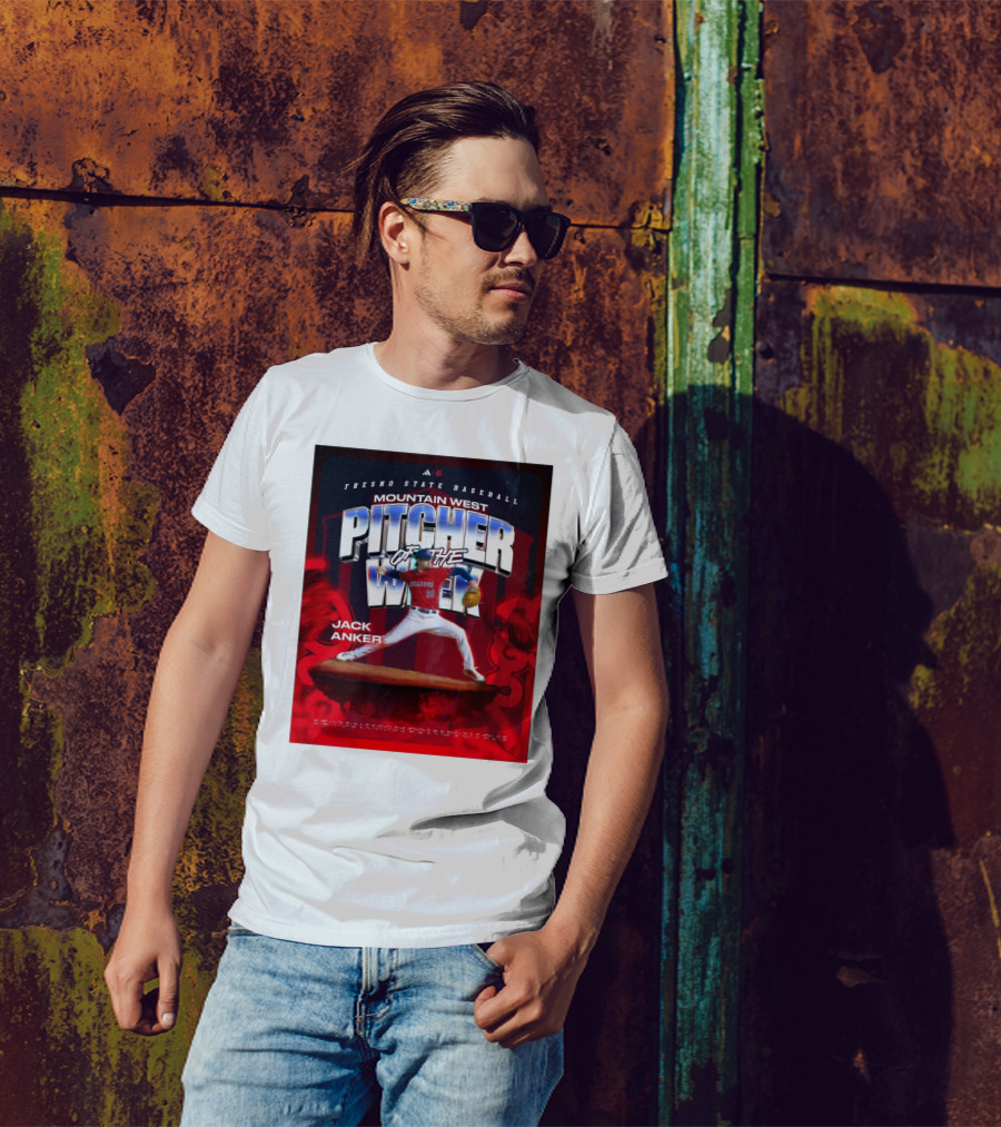 Fresno State Baseball Mountain West Pitcher Of The Week Jack Anker T-Shirt