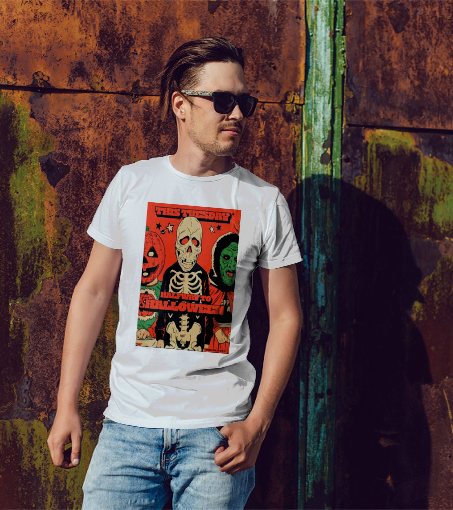 This Tuesday Halfway To Halloween Fright-Rags Inc Happy Halloween Bundle April 29 2025 Tour T-Shirt