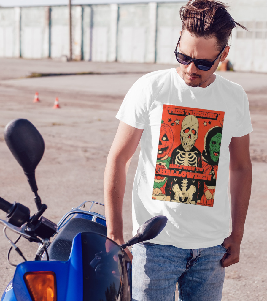 This Tuesday Halfway To Halloween Fright-Rags Inc Happy Halloween Bundle April 29 2025 Tour T-Shirt
