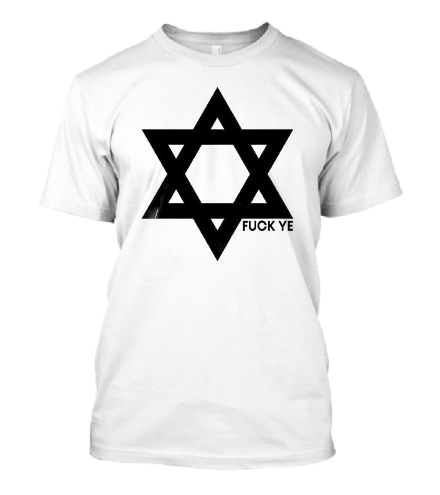 Kanye Middle Finger Fuck Ye Star Symbol T-Shirt