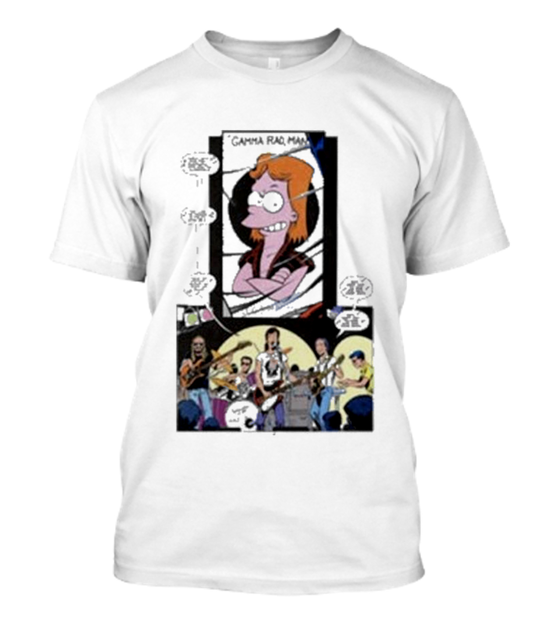 Gamma Rad Man Doc Simpson Band Parody T-Shirt
