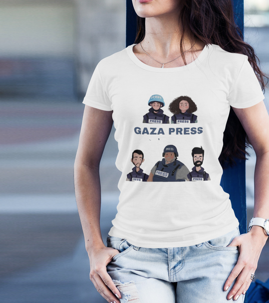 Gaza Press Heroes Cartoon Characters PRESS T-Shirt
