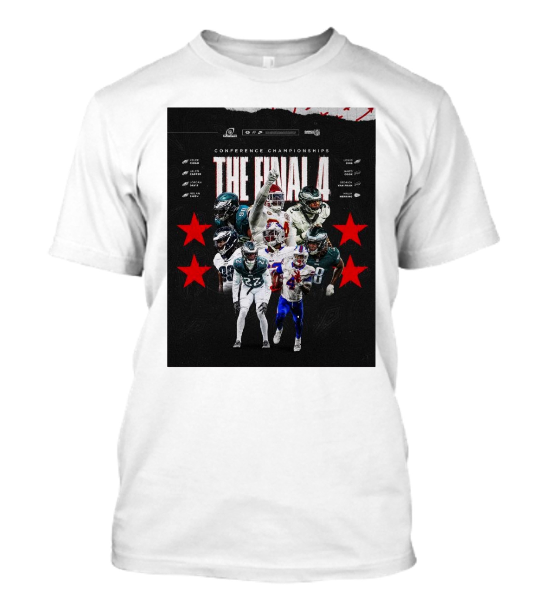 Conference Championships The Final 4 Ringo Carter Davis Smith Cine Cook Van Pran Herring T-Shirt