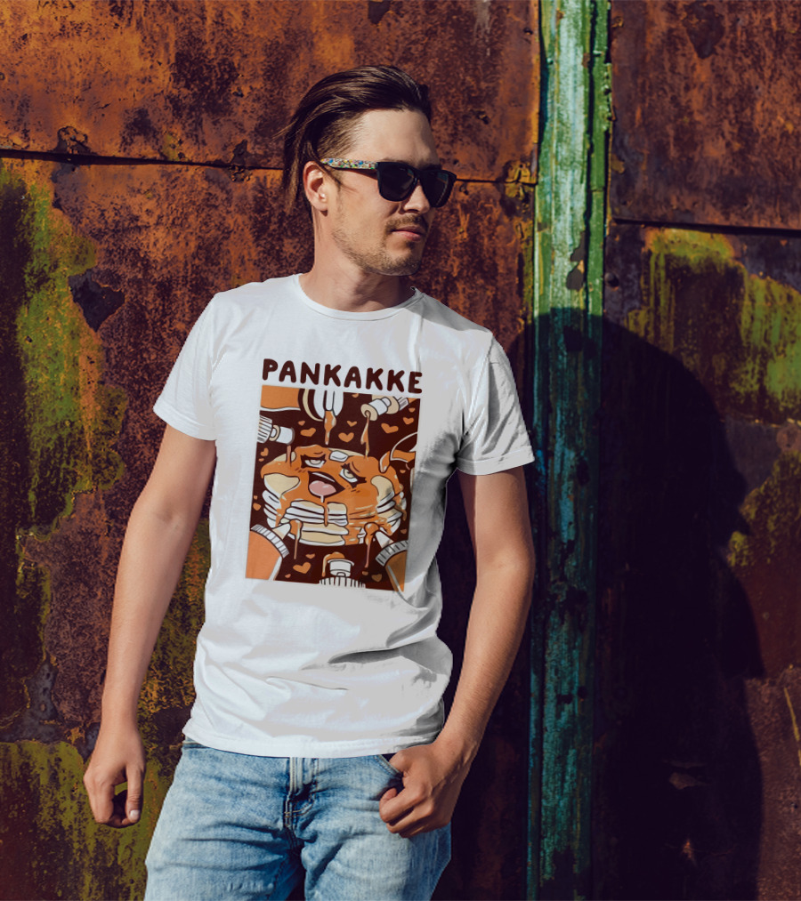 Pankakke Melting Pancake Heart Candies Syrup Bottles T-Shirt