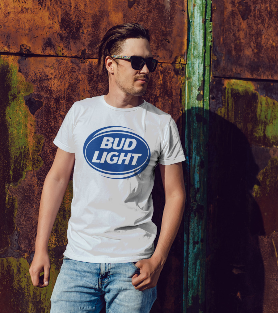 Bud Light Classic Blue Oval T-Shirt