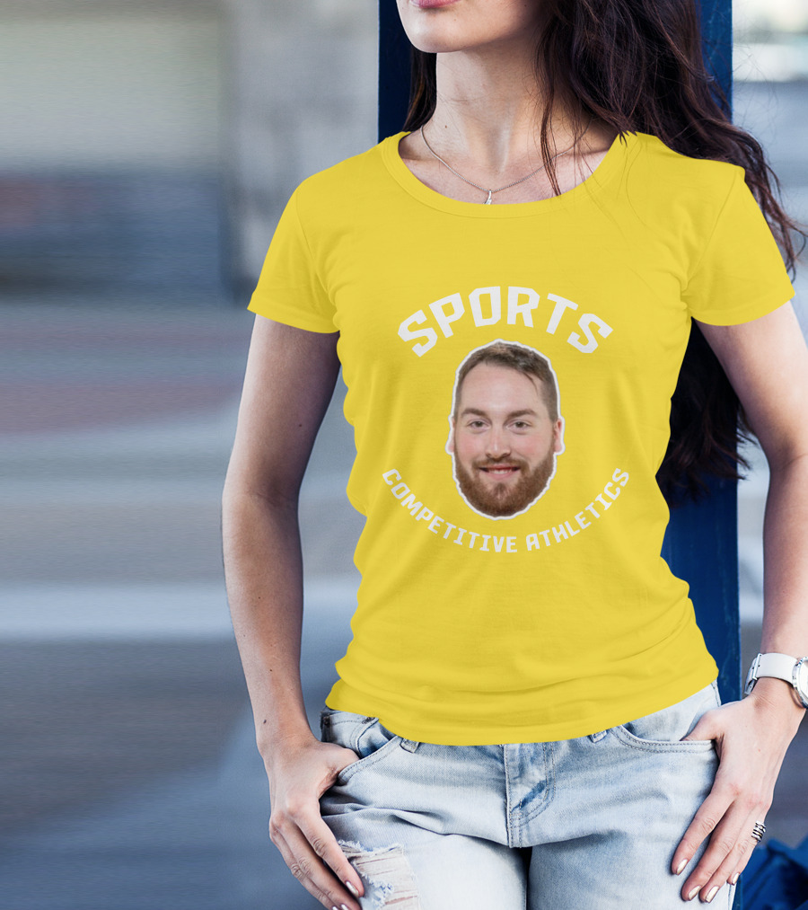 SPORTS COMPETITIVE ATHLETICS BEARDED FACE T-Shirt