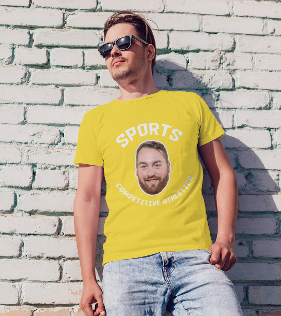 SPORTS COMPETITIVE ATHLETICS BEARDED FACE T-Shirt
