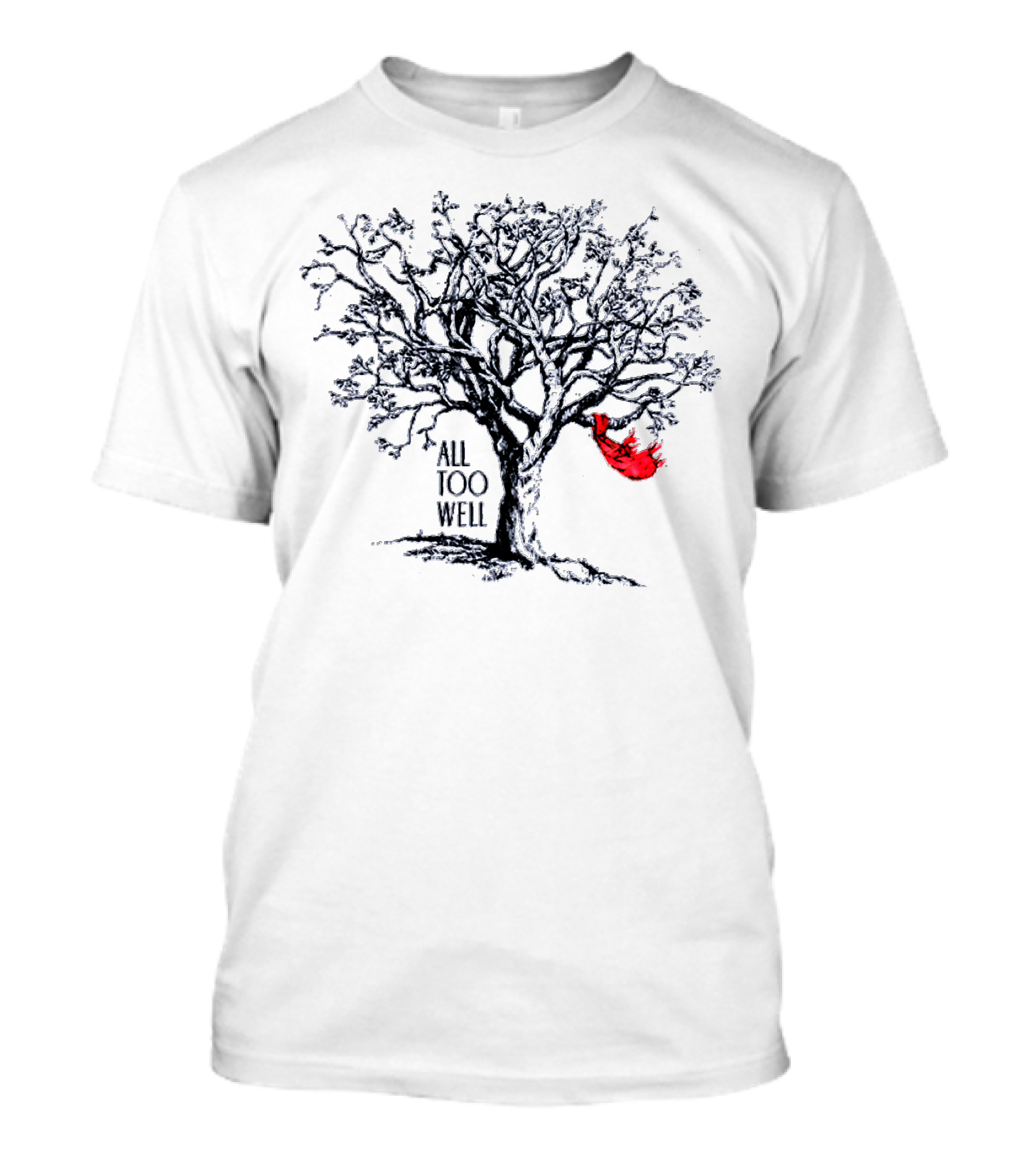 Taylor Swift All Too Well Tree With Red Scarf T-Shirt