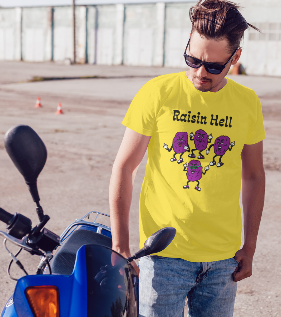 Raisin Hell Dancing Cartoon Purple Raisins T-Shirt