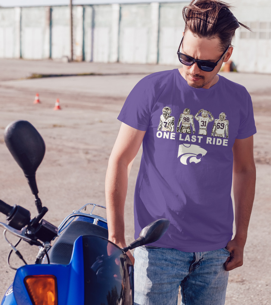 K-State Football One Last Ride Wildcats Players T-Shirt