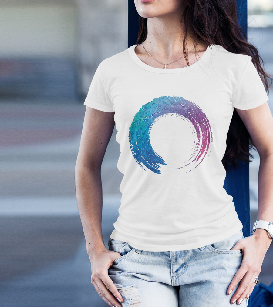 Funilab X Koan Zen Enso Circle Gradient T-Shirt