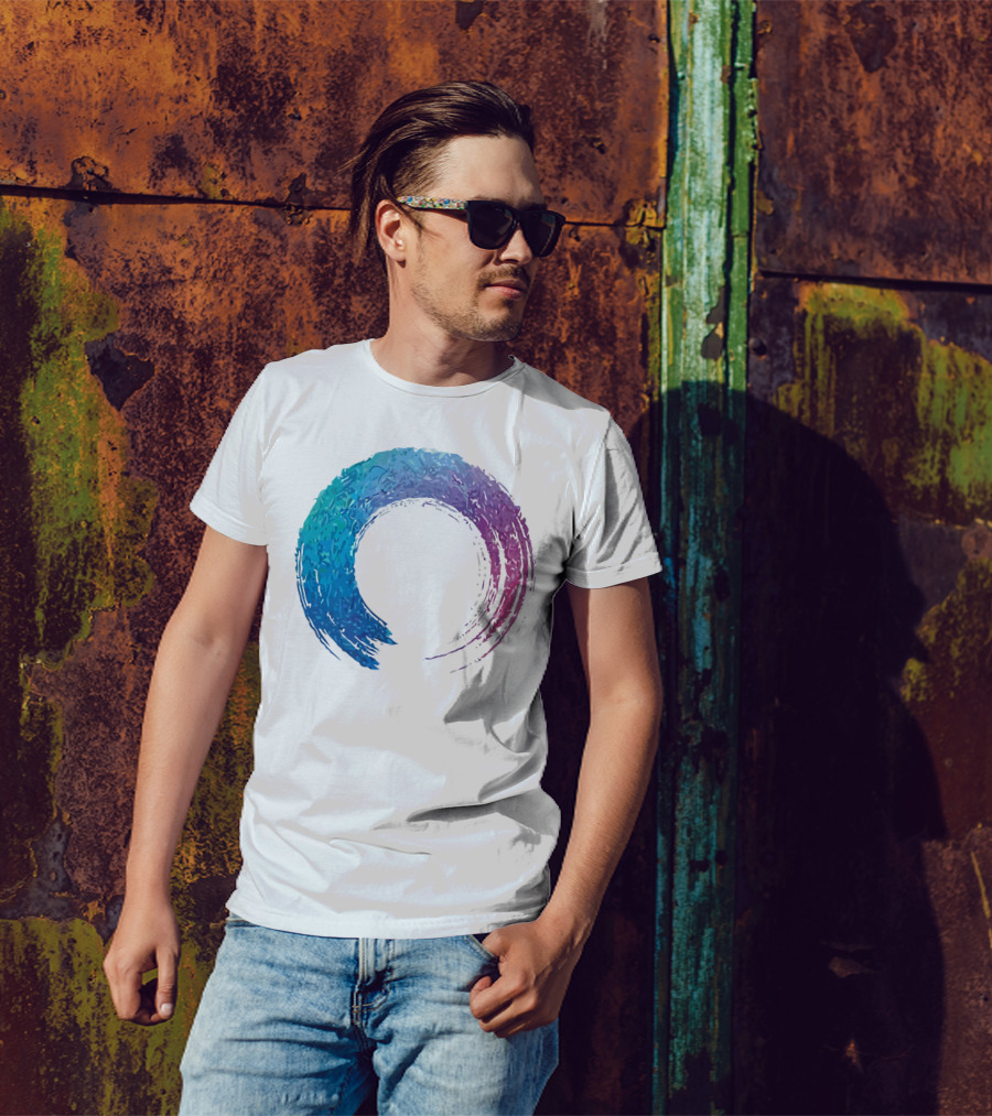 Funilab X Koan Zen Enso Circle Gradient T-Shirt