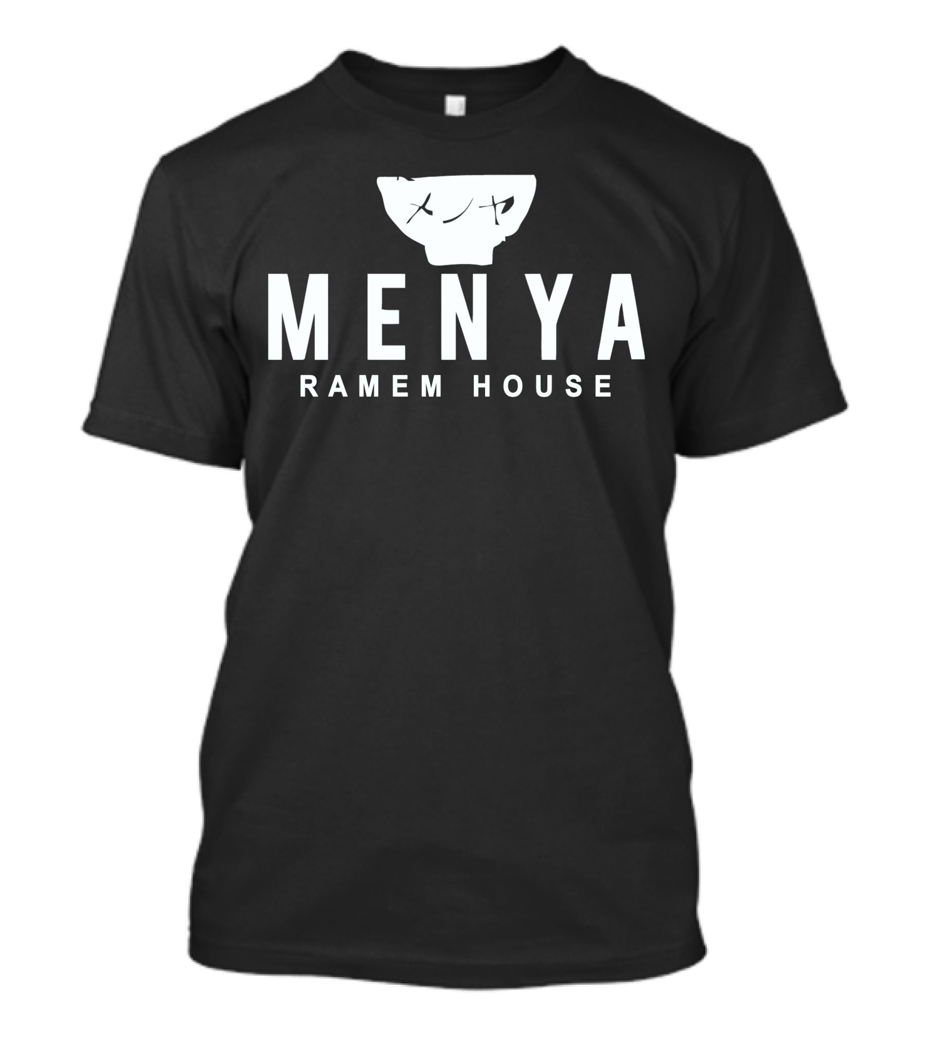 Menya Ramen House Bowl And Text T-Shirt