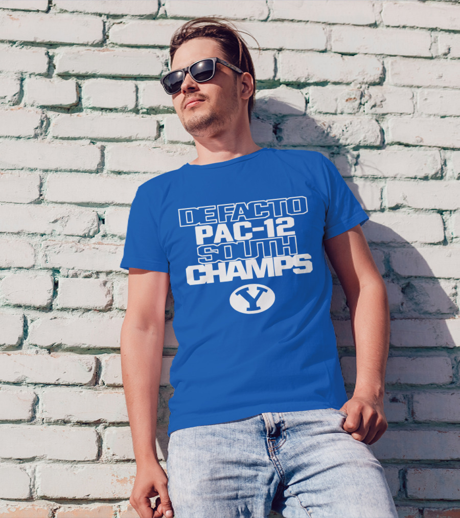 DEFACTO PAC-12 SOUTH CHAMPS BYU Y T-Shirt