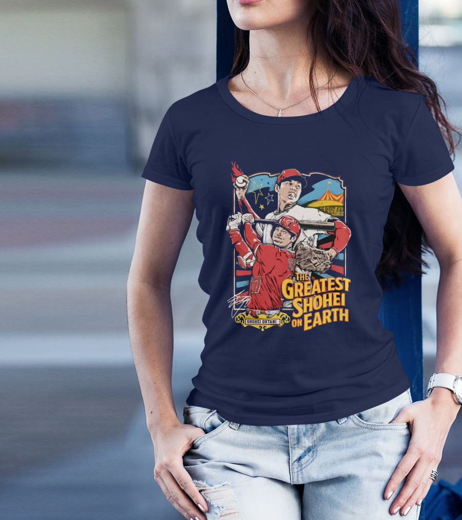 Shohei Ohtani Pitcher And Batter The Greatest Shohei On Earth T-Shirt
