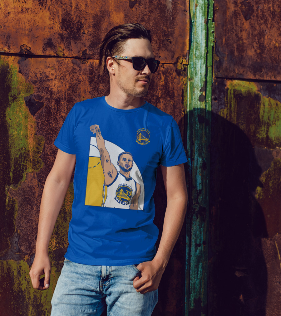 Stephen Curry Golden State Warriors NBA Royal 30 T-Shirt